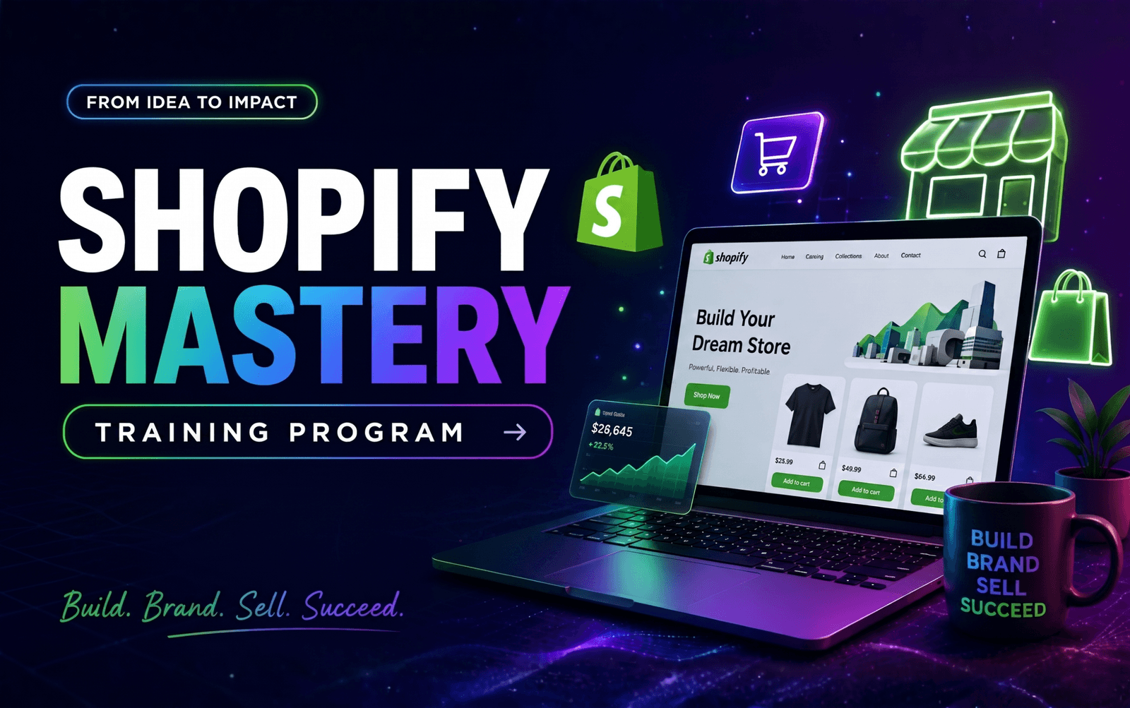 Shopify Store Creation Training Program Training at SkillMentor.pk
