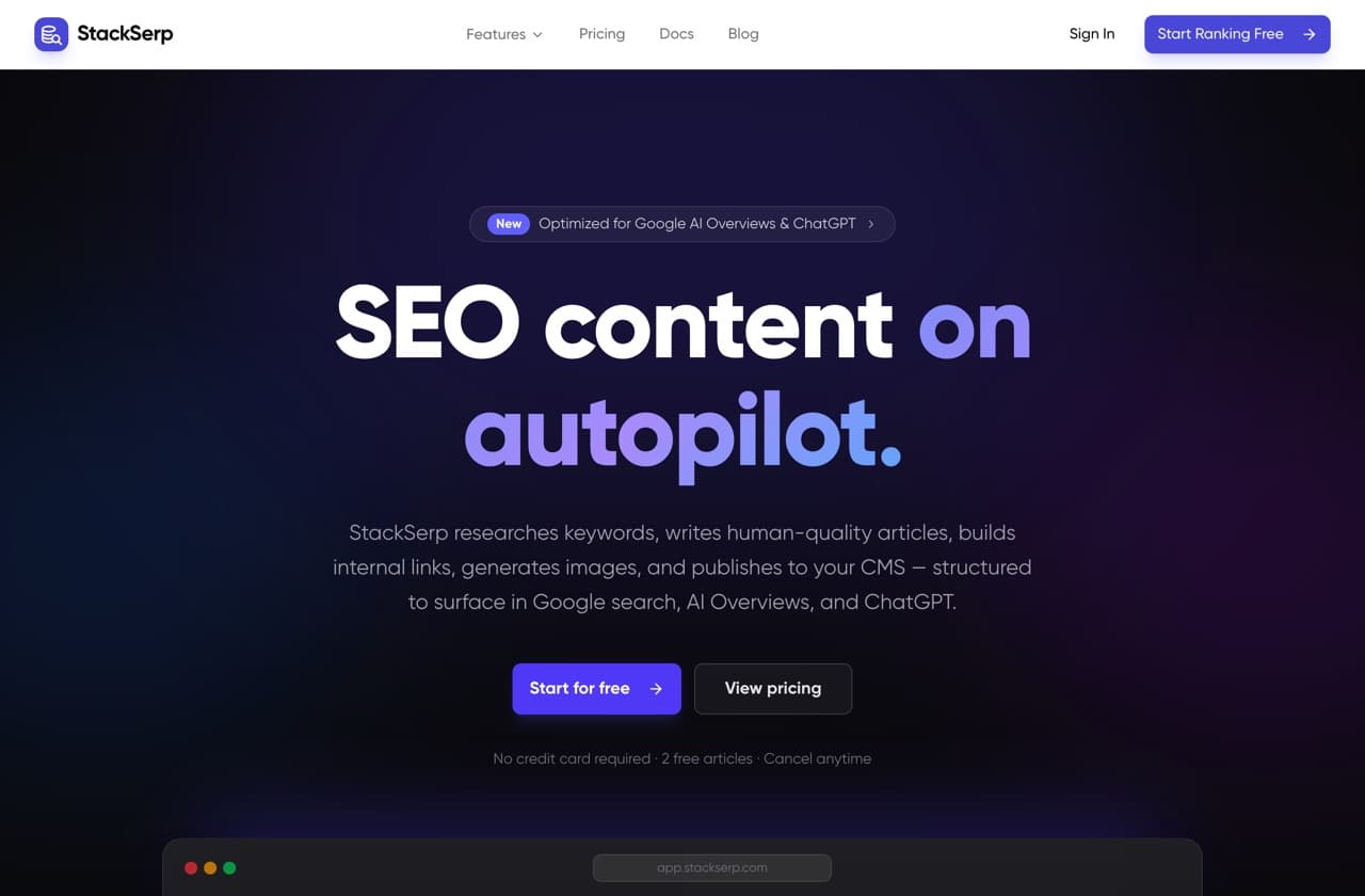 StackSerp — built with vibe coding