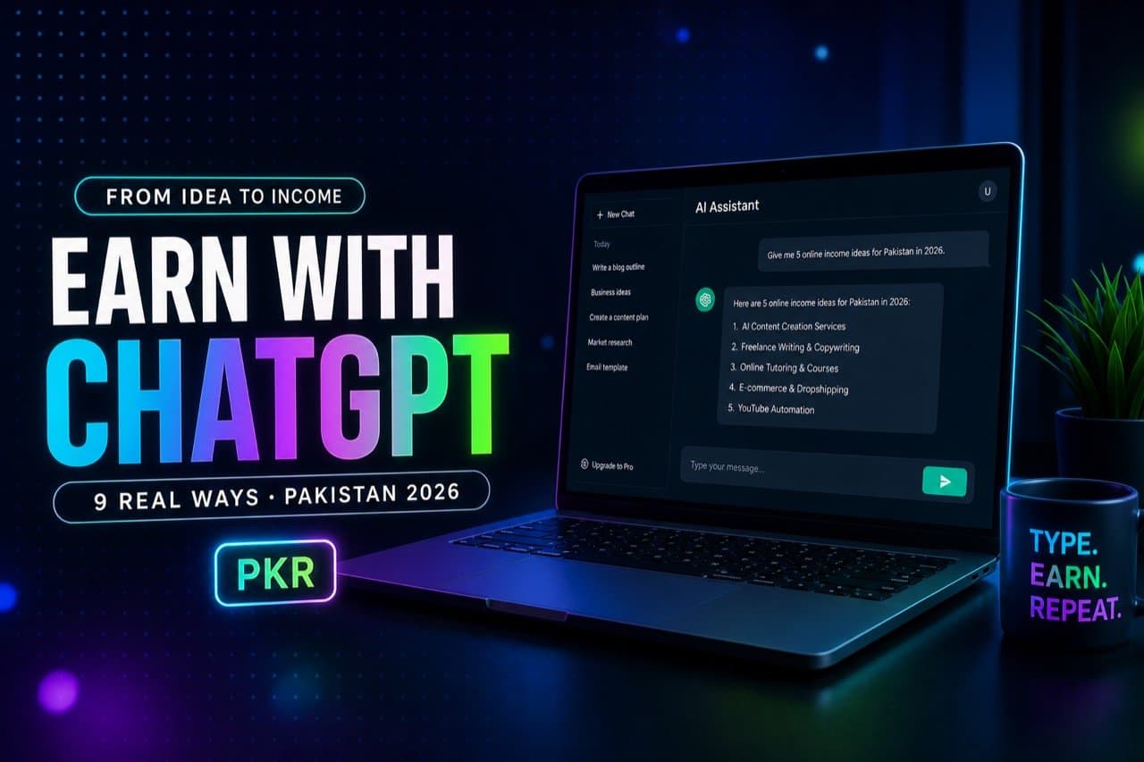 How to Earn Money With ChatGPT in Pakistan: 9 Real Ways (2026)
